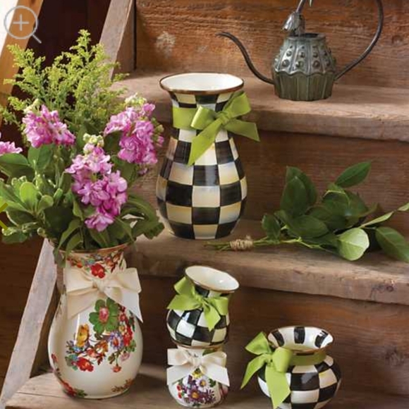 MACKENZIE CHILDS FLOWER MARKET VASE - Picture 1 of 8